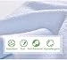 Cyboome Bamboo Bath Towels for Baby, 10 x 10 Inch, Set of 6