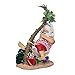 Kurt S. Adler Kurt Adler 10-Inch Fabriché Beach Santa on Hammock Under Palm Tree