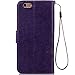 7 Plus Case,Phone Cases 7 Plus, iPhone 7 Plus Cases, 7 Plus Wallet Case, Kasedd Premium PU Leather Wallet Case with [Kickstand] Card Holder and ID Slot for iPhone 7 Plus,Purple