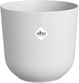 elho Jazz Round 23cm Flower Pot White 100% Recycled Plastic
