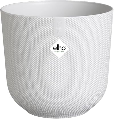 elho Jazz Round 23cm Flower Pot White 100% Recycled Plastic