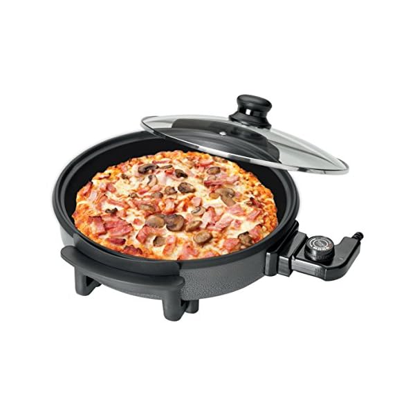 Quest 35500 40cm Multi-Function Electric Cooker Pan with Lid/Adjustable Thermostatic Control/Non-Stick Aluminium…