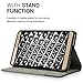 kwmobile Elegant canvas synthetic leather case for Huawei MediaPad X2 7.0 in grey black with convenient STAND FEATURE