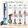 CIRCLE JOY Electric Wine Bottle Openers Set, Battery Operated Wine Opener Kit, Cordless Automatic Corkscrew Combo with…