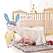 SKM Stuffed Doll Toy Bunny Girls Baby Angela Plush Doll 14 inch Soft Cuddly Kind Rabbit Doll for Baby Kids - Birthday Gifts, Kid's Sleeping Partner, MeToo X, Yellow