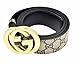 HE-products G-Style unisex Business Casual Belt [3.8CM] (Brown with gold buckle, 115CM[Waist 33-35])