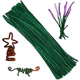 100 Pieces Pipe Cleaners Chenille Stem, Solid Color