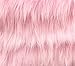 Faux Fur Fabric Long Pile Monkey Shaggy Pink / 60