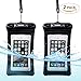 Universal Waterproof Phone Case of 2 Pack Set,Floating Pouch Night-Visible Smartphone Dry Bag for iPhone 8/8 Plus/X/7/7 Plus/6S/6/6S Plus/SE/5S/5,Galaxy S8/S8 Plus/Note 8 6 5, Pixel 2 up to 6.0