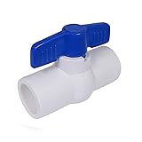 Midline Valve PVC Ball Valve Blue T-Handle for
