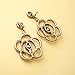 Fashion Jewelry Inspired Designer Rhinestone Crystal Camellia Chunky Flower Stud Earrings Women Gift