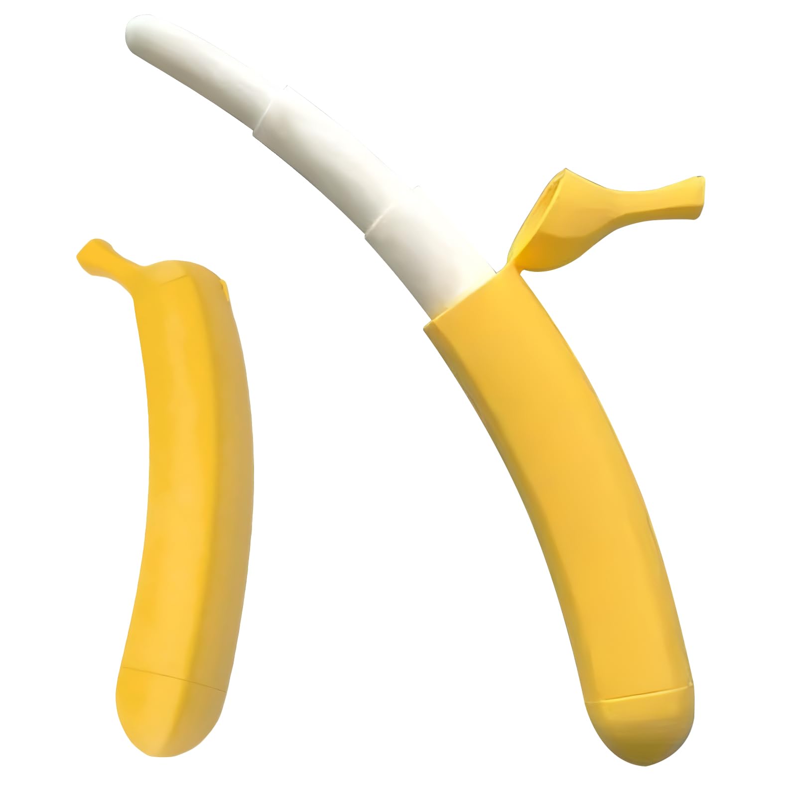 zhongko Retractable Banana Sword, 3D Printed Realistic Bananas Swords, Holiday Role-Playing Prop Extendable Toy, Funny Fruit Bananas Fidget Toys, Fancy Dress Costume Accessories for Kids Adults