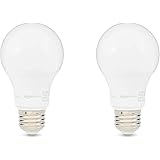 Amazon Basics 60W Equivalent, Daylight, Dimmable, 10,000 Hour Lifetime, A19 LED Light Bulb | 2-Pack