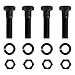 CURT 48205 Pintle Hook Hitch 10,000 lbs, Fits 2-1/2 to 3-Inch Lunette Ring, Mount Required, Carbide Black Powder Coat