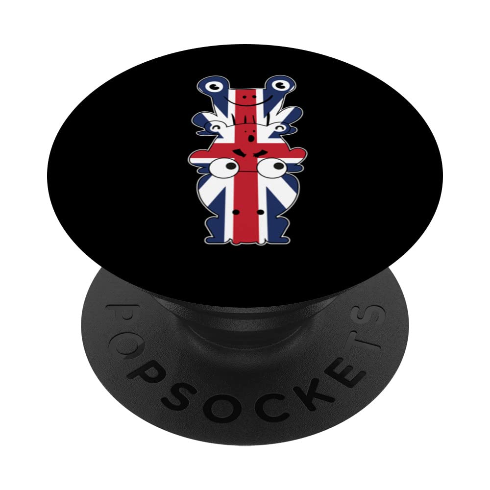 Great Britain Frogs Great Britain british PopSockets Swappable PopGrip