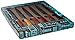 6 Piece Exotic Woods Steak Knives Set Japanese Stainless Steel in Gift Box