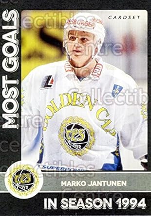 Amazon Com Ci Marko Jantunen Hockey Card 2013 14 Finnish Cardset Most Goals 20 Marko Jantunen Collectibles