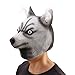 Ylovetoys Novelty Husky Dog Head Mask Latex Animal Mask Halloween Party Cosplay Costume Decorations