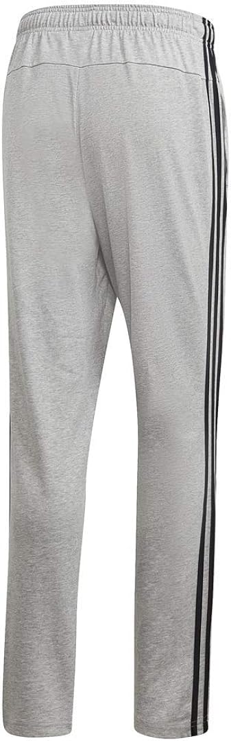 adidas Men's Essentials 3-Stripes Tapered Open Hem Pants: Clothing