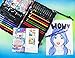 Art 101 45Piece Anime & Cartooning Drawing Set, Multicolor