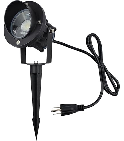 J.LUMI GBS9709 Outdoor Spotlights with Stake, 3000K Warm, Line