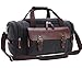 Canvas Duffel Bag, Aidonger Vintage Canvas Weekender Bag Travel Bag Sports Duffel with Shoulder Strap (Black-21)