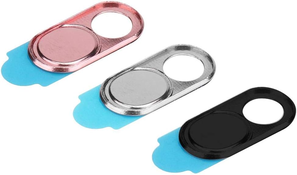 Kafuty Webcam Cover, 3 Pieces, Ultra Thin Metal Lens Cap, Protective Cover, Privacy Protection, Security