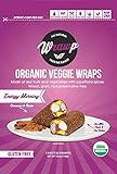 Raw Vegan Flat Bread, Energizing Morning, Paleo, 5.9 Oz, 3 Wraps
