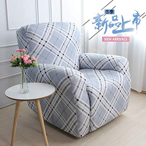1 Piece High Stretch Recliner Sofa Cover, High Spandex Recliner Couch Cover/Protector, with Elastic Loops Stay in Place Sofa Cover for Massage,D,Recliner