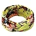 Ordenado 4 Pack Women's Headbands Elastic Turban Head Wrap Floal Style Hair Band