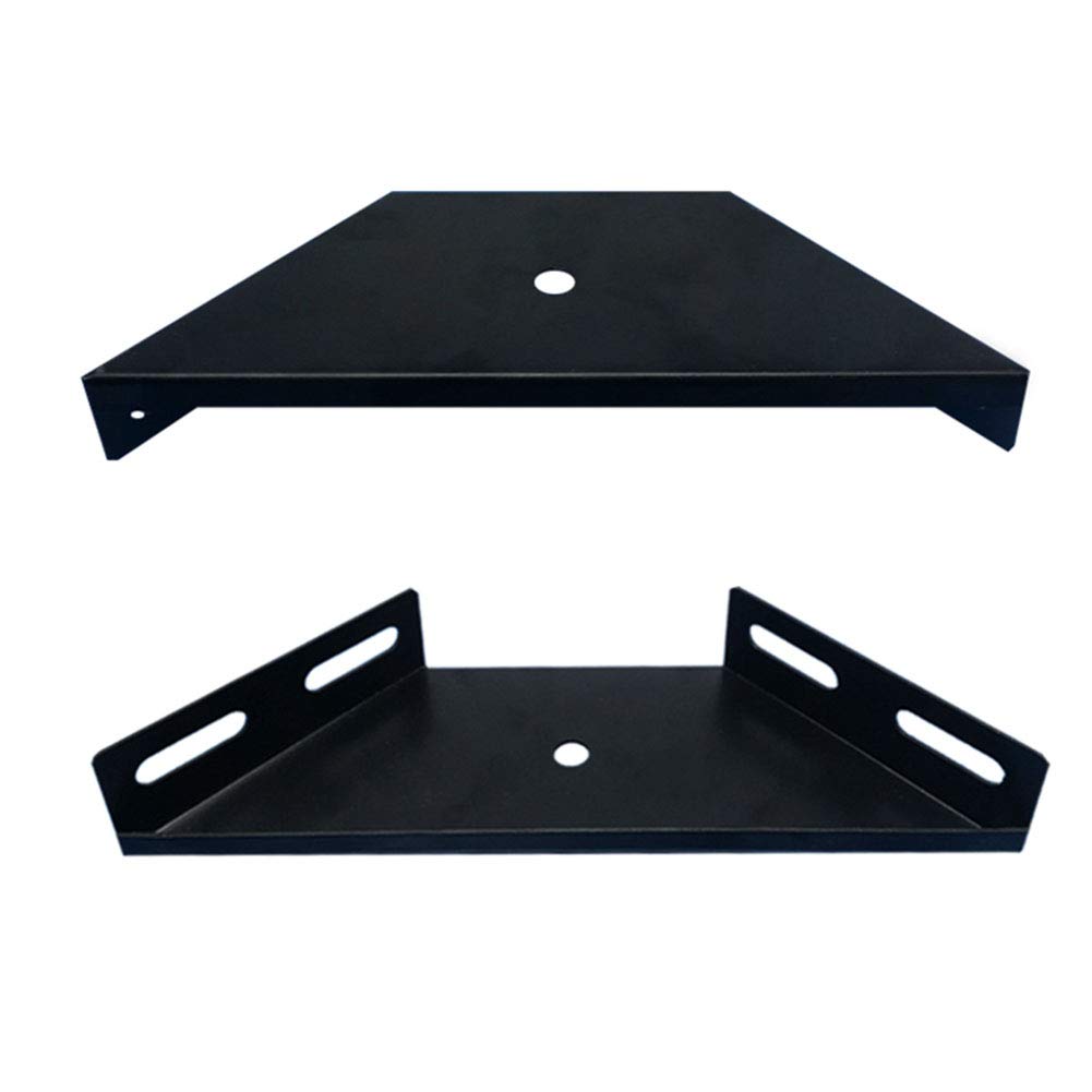 Corner Brace Bracket, 2 PCS Trapezoid Flange Angle Heavy Duty Bed Frame Accessories Furniture Fastener Joint Connector, Metal Bed Gusset 230x 92x 71mm Black