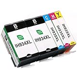 Supricolor 934XL 935XL Ink Cartridges High Yield, Compatible with OfficeJet Pro 6830 6820 6230 OfficeJet 6812 6815 6835 Printer 1 Set+1BK