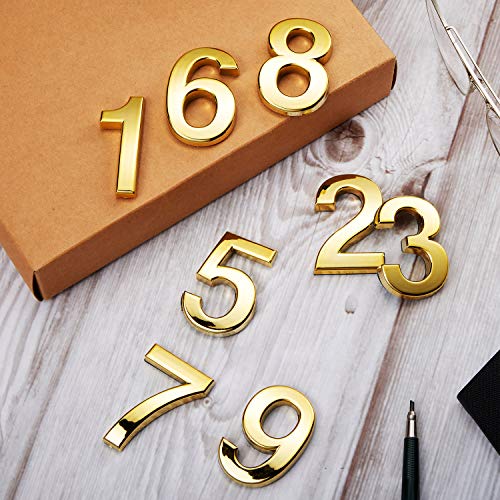 20 Pieces Mailbox Numbers 0 9 Address Numbers Self Adhesive Door