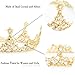 Unicra Gold Vintage Tiaras and Crowns Wedding Bridal Headbands Queen Crowns for Women and Girls