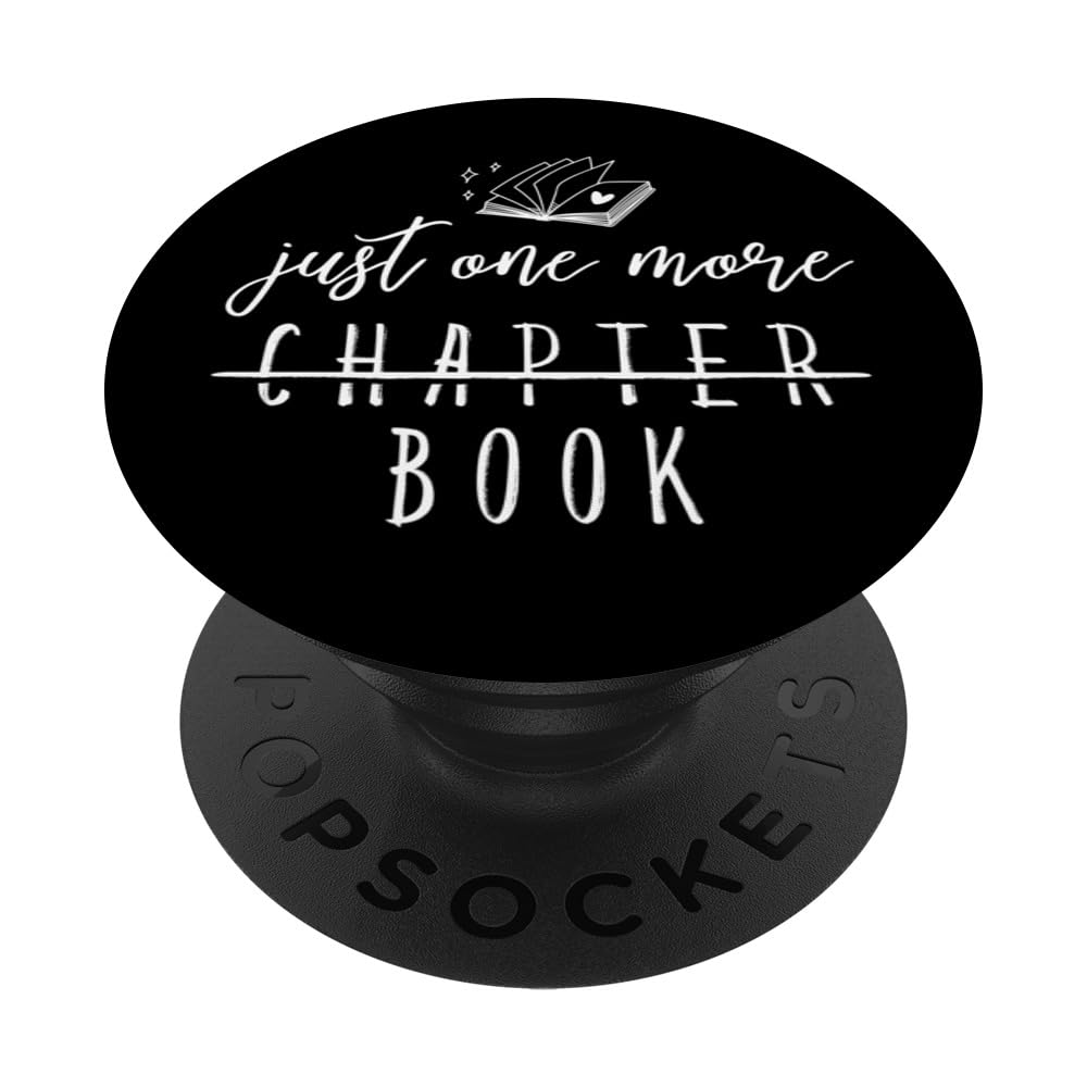 Reading Book Nerd Bookish Librarian Just One More Chapter PopSockets Swappable PopGrip