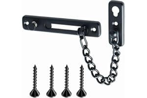 Door Chain Lock,Stainless Steel Safety Chain Guard with Spring Anti-Theft Compression Lock with 4 Screws,for Home Hotel Apart