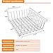 Kawakarto 2 Pack Space Saving Under Shelf Hanging Basket Wire Rack Organizer Storage Fit Dual Hooks for Kitchen Pantry(Black)