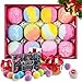 Ophanie Bath Bombs Gift Set 12 x 4.23 oz, Large Lush Fizzy Bath Bomb Kit for Women Teen Girls & Kids; Handmade with Natural & Organic Essential Oil Moisturizing Dry Skin, Perfect for Bubble & Spa Bath