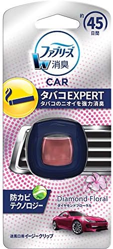 ファブリーズ 消臭芳香剤 車用 クリップ型 イージークリップ タバコエキスパート ダイヤモンドフローラル 2 2ml