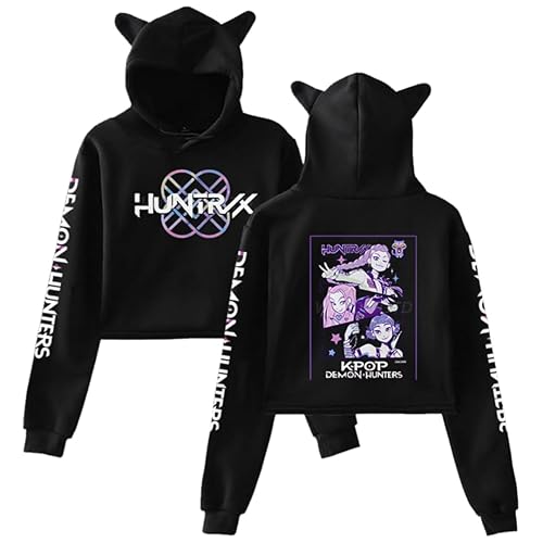 Kids Girls Hunters Hoodies Cute Ear Boys Long Sleeve Jumpers Graphic Hooded Sweatshirts Funny Pullover Tops Christmas Halloween Costume Fans Gifts