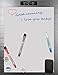 Dry Erase Magnetic Whiteboard for Refrigerator – 17 x 11 inches by FunnyHelpers. Dry Erase Magnetic Board for Fridge, 3 Extra Thin Mаrkеrs, Big Eraser, 3 Magnets - Whiteboard Magnetic