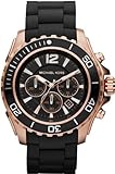 Michael Kors Watches Drake (Black with Rose Gold)