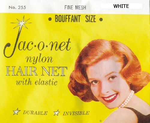 Jac-O-Net Tiny Mesh Hair Net--Bouffant/Large Size, White,1 Net Per Pack [Pack of 12]
