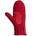 Isotoner Women’s Chunky Cable Knit SherpaSoft Mittens,  Really Red,  One Size
