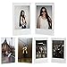 CAIUL Clear Acrylic Photo Frame Compatible with Fujifilm Instax Mini 8 8+ 9 70 7s 90 25 26 50s, Instax SP-2, Polaroid PIC-300 Z2300 Film, V Model, Set of 3