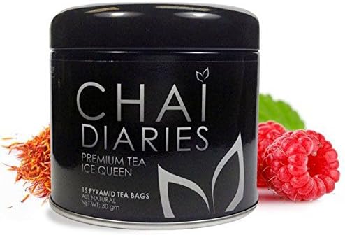 Chai Diaries Ice Queen White Tea 15 CT (Pack of 3) + (6 Pack of M&amp;M Milk Chocolate 1.69oz)