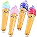 Mega Squishies Ice Cream Squishy Pens / Pencil Grips Set (4 Pack) Slow Rising Scented Pencil Toppers | Pen Holders | Kids Party Favors & Classroom Prizes | Stress Toys | Birthday