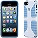 Speck Products CandyShell Grip Case for iPhone SE/5/5S -Retail Packaging- White/Harbor Blue