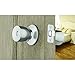 BRINKS - Interior Locking Privacy Bell Door Knob, Satin Nickel - Blends Seamlessly with Interior Décor and has Durable and Reliable Construction.