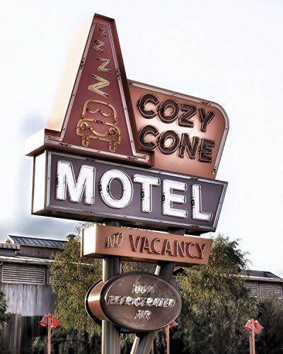 Cozy Cone Neon Motel Sign Neon Sign Photography Retro Décor Kids Room Décor Whimsical Art Home Wall Decor